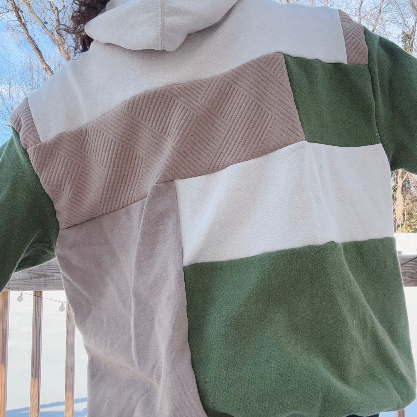 Woodlands Patchwork Hoodie - Size S-XL