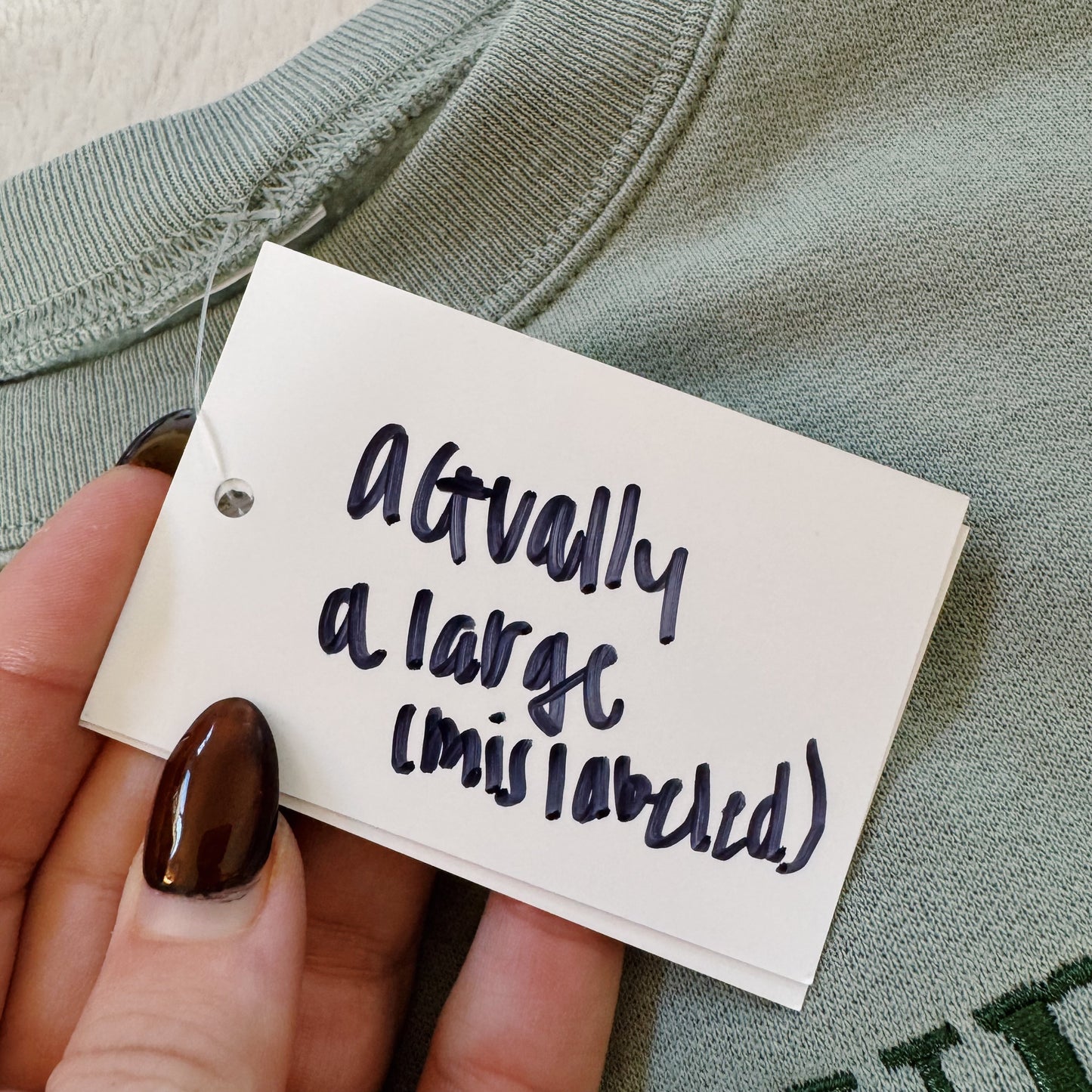 Ski Club Ready To Ship Embroidered Crew - Size Large