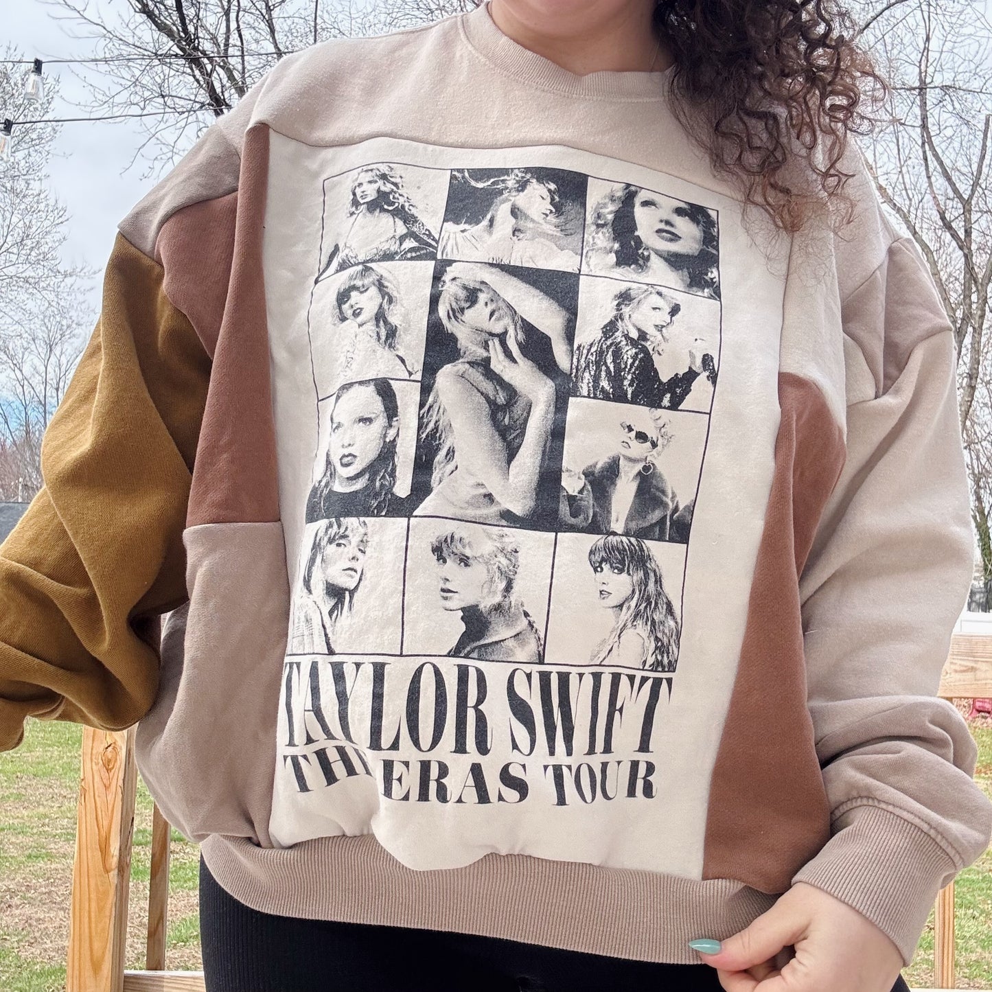 Taylor Patchwork Hoodie - Size XS-2XL