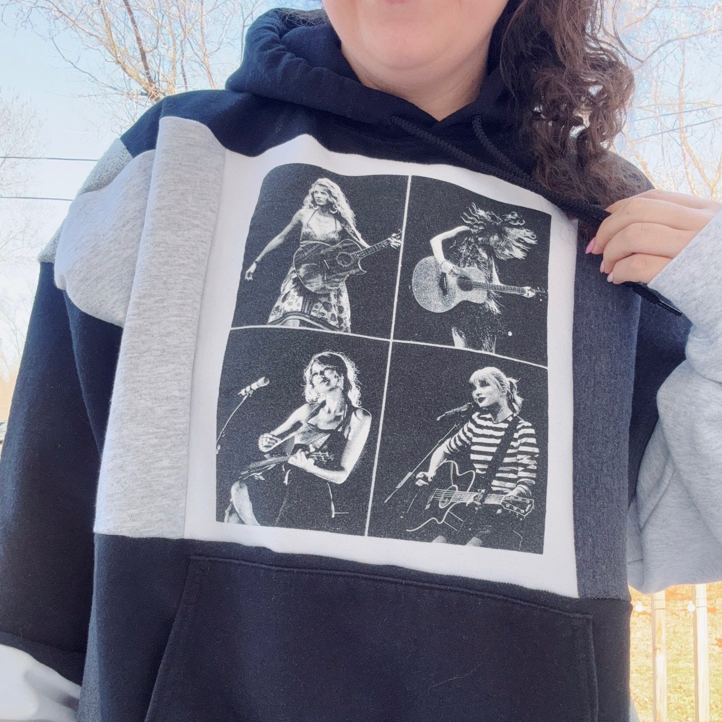 Taylor Patchwork Crewneck - Size XS-2XL