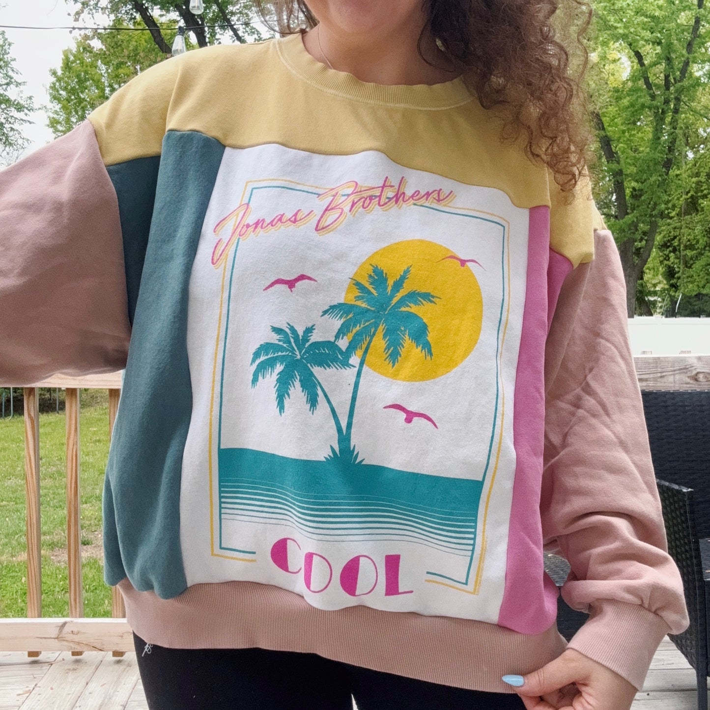 Cool JoBros Patchwork Crew - Size XS-2XL