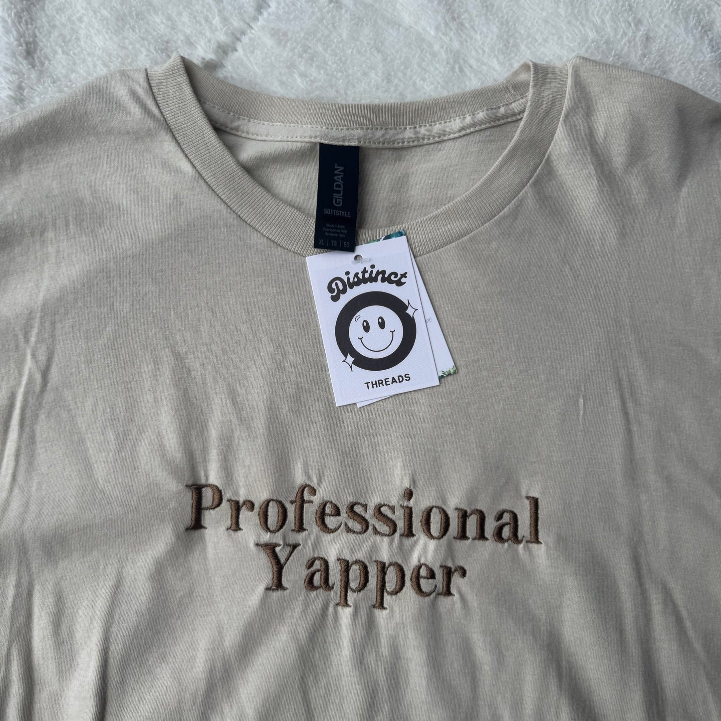 Professional Yapper Ready To Ship Embroidered Tee - Size XL