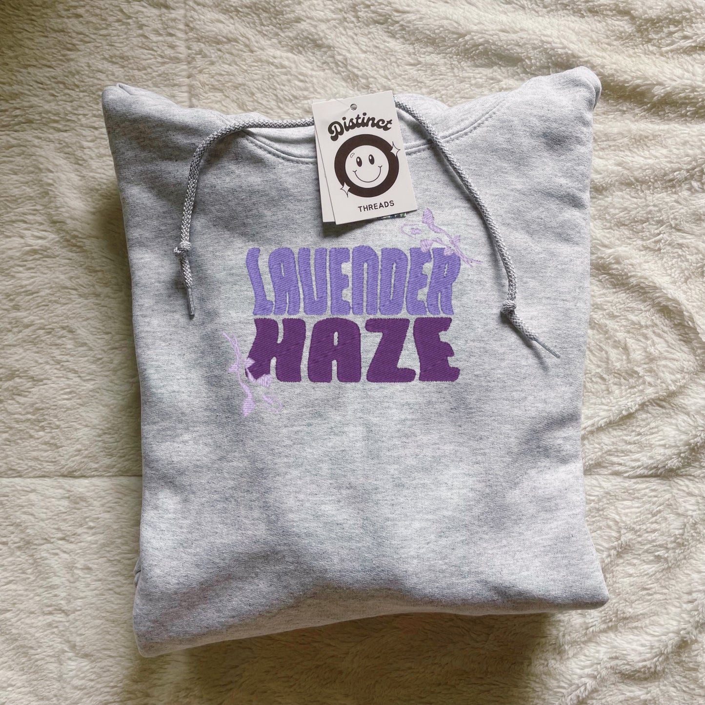 Lavender Haze Taylor Inspired Embroidered Hoodie