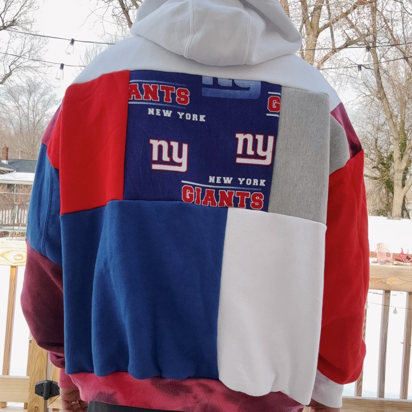 Giants Patchwork Hoodie - Size XS-XL