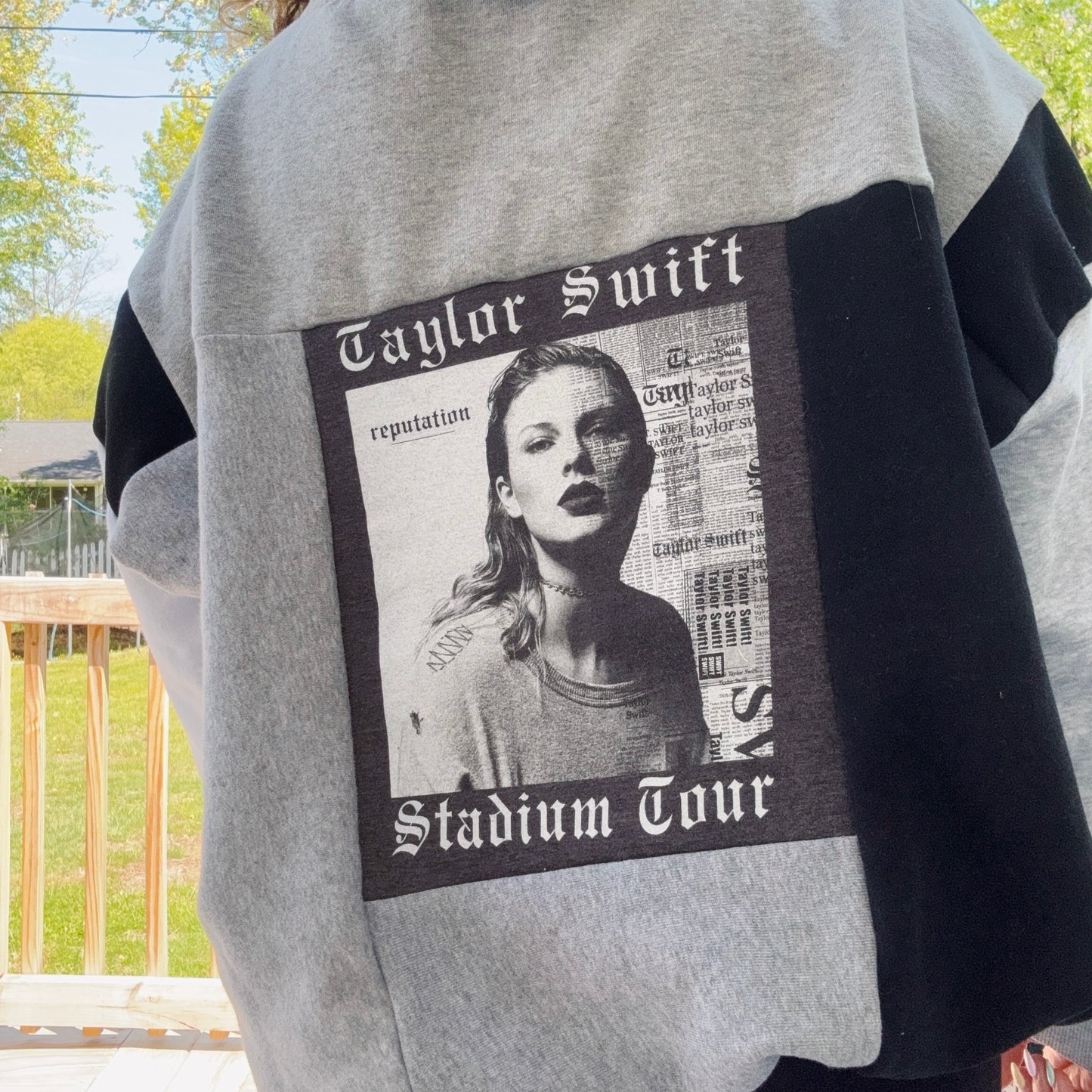 Rep Patchwork Hoodie - Size XS-2XL