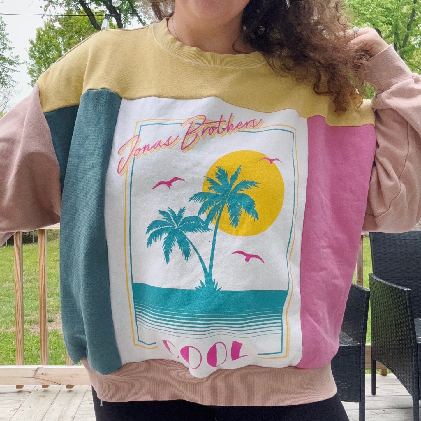 Cool JoBros Patchwork Crew - Size XS-2XL