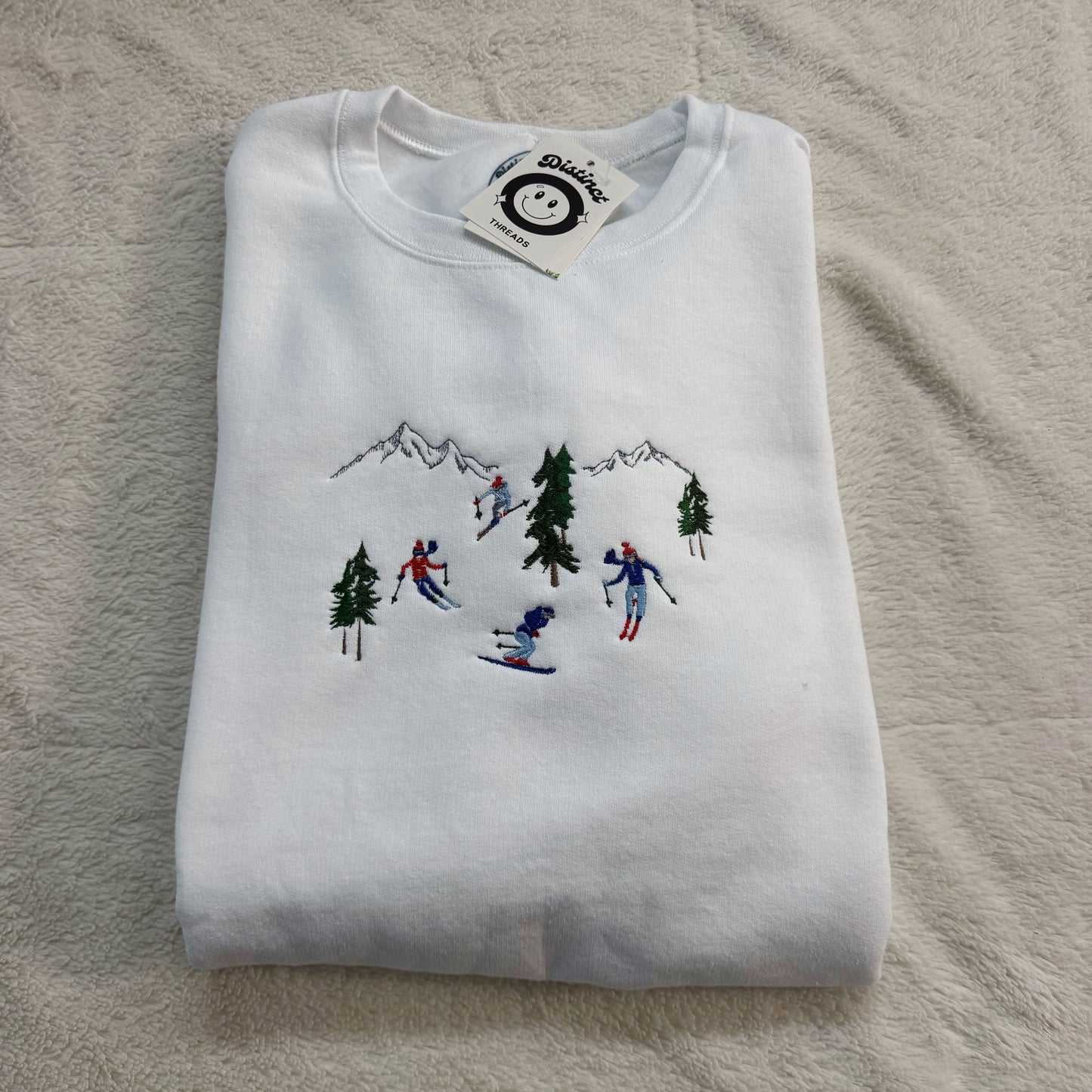 Hit The Slopes Embroidered Crewneck Sweatshirt