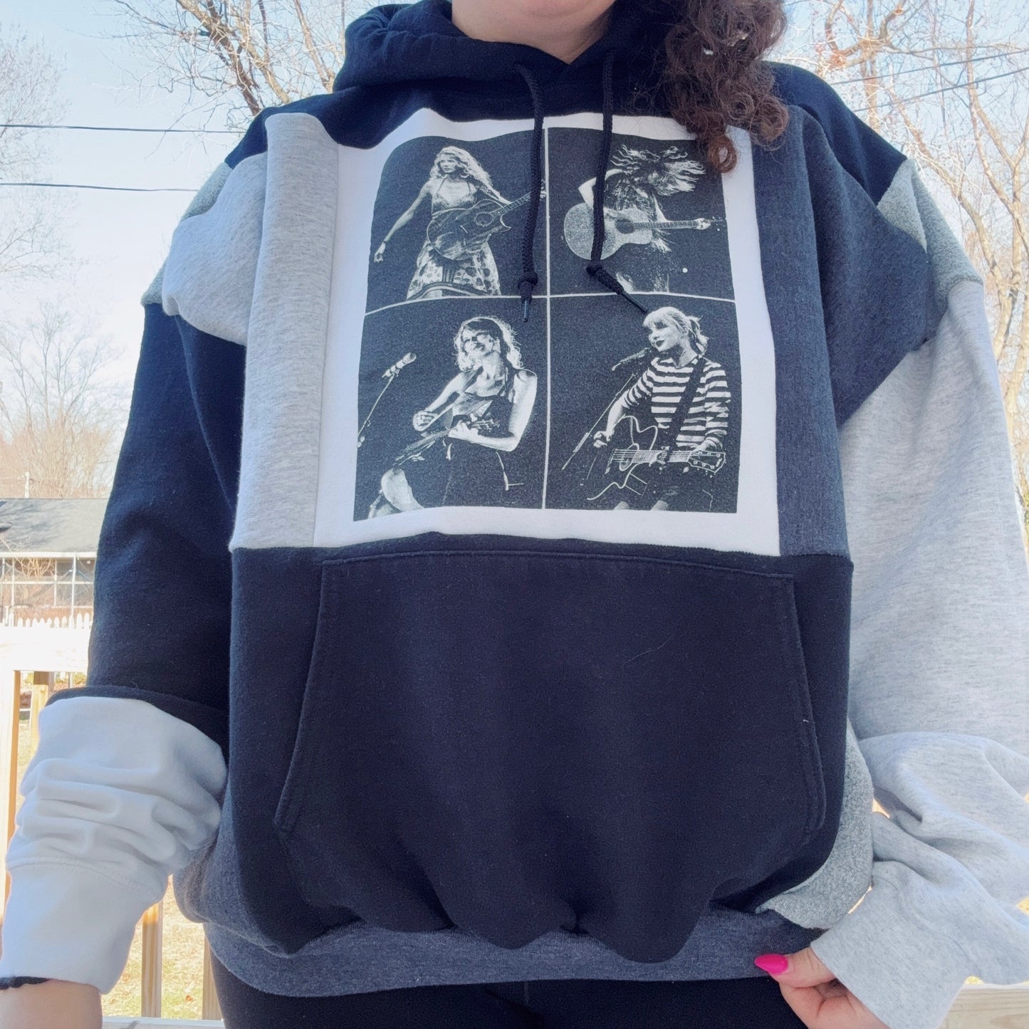 Taylor Patchwork Crewneck - Size XS-2XL