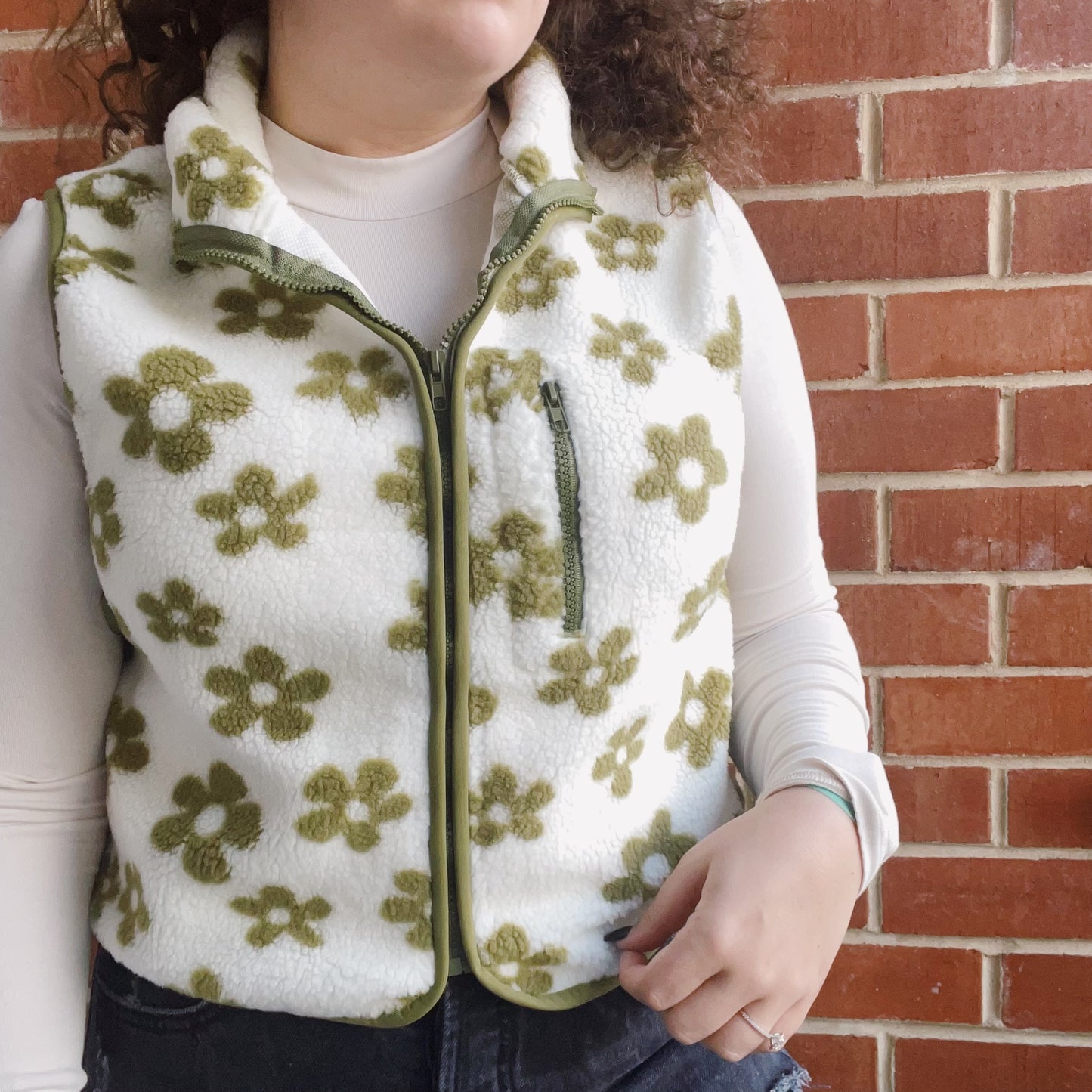 Flower Power Cropped Vest