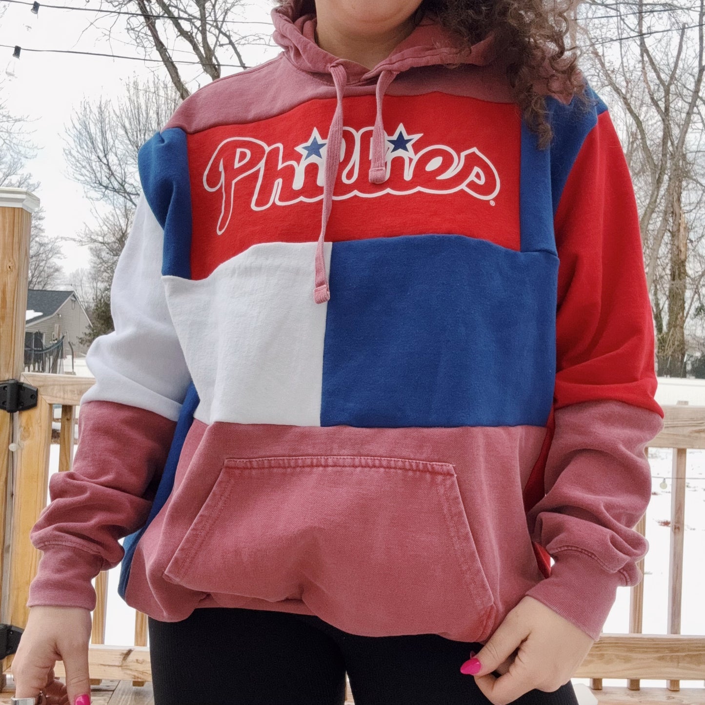 Phils Patchwork Hoodie - Size XS-XL