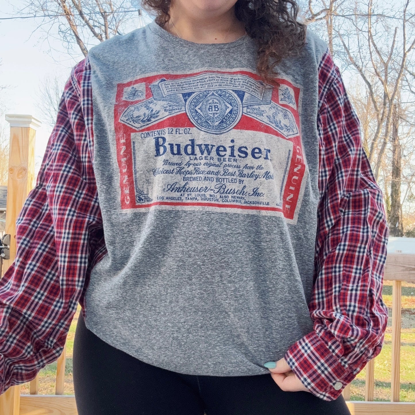 Bud Flannel Tee - Size S-XL
