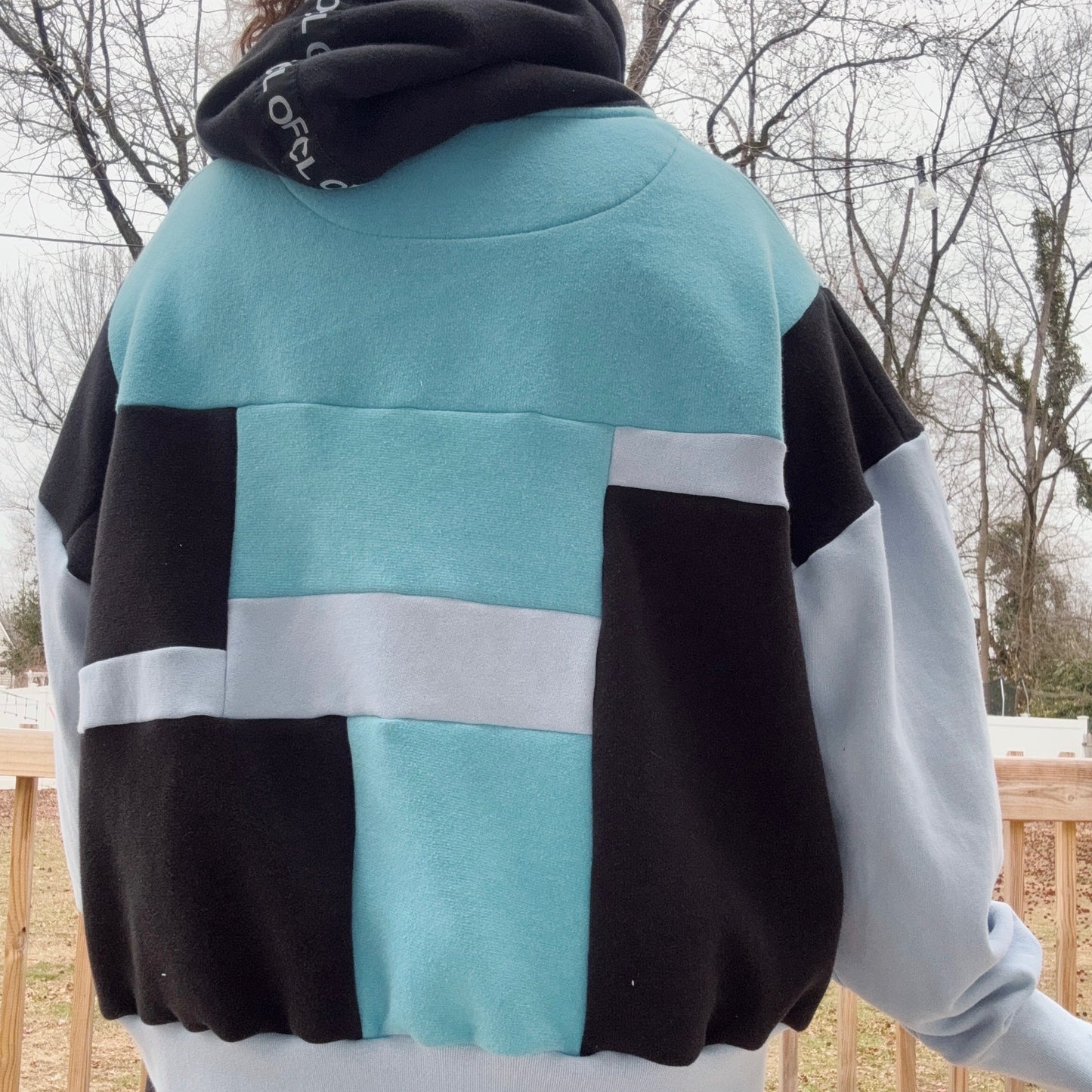 Twlight Patchwork Hoodie - Size XS-2XL