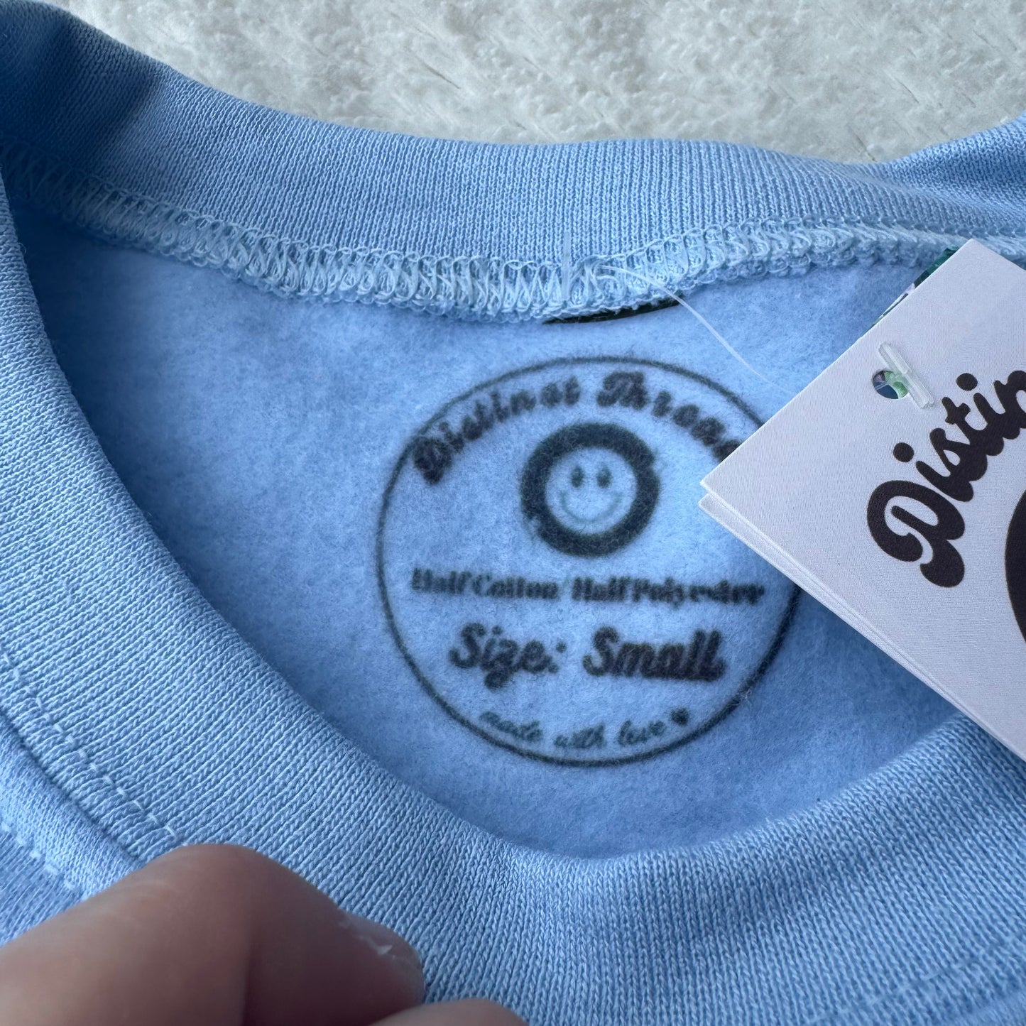 Beachy Shells Ready To Ship Embroidered Crew - Size Small