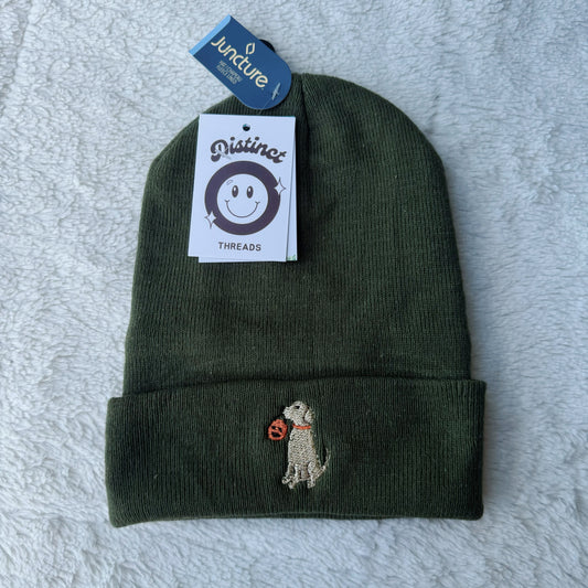 Spooky Doggo Embroidered Beanie