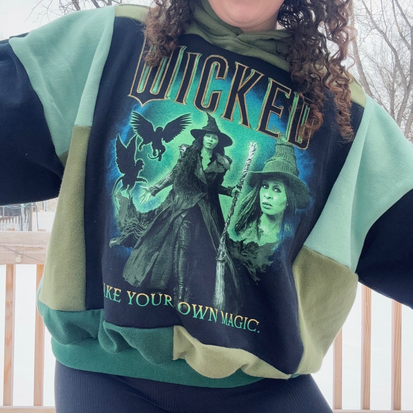 Elfie Patchwork Hoodie - Size XS-2XL