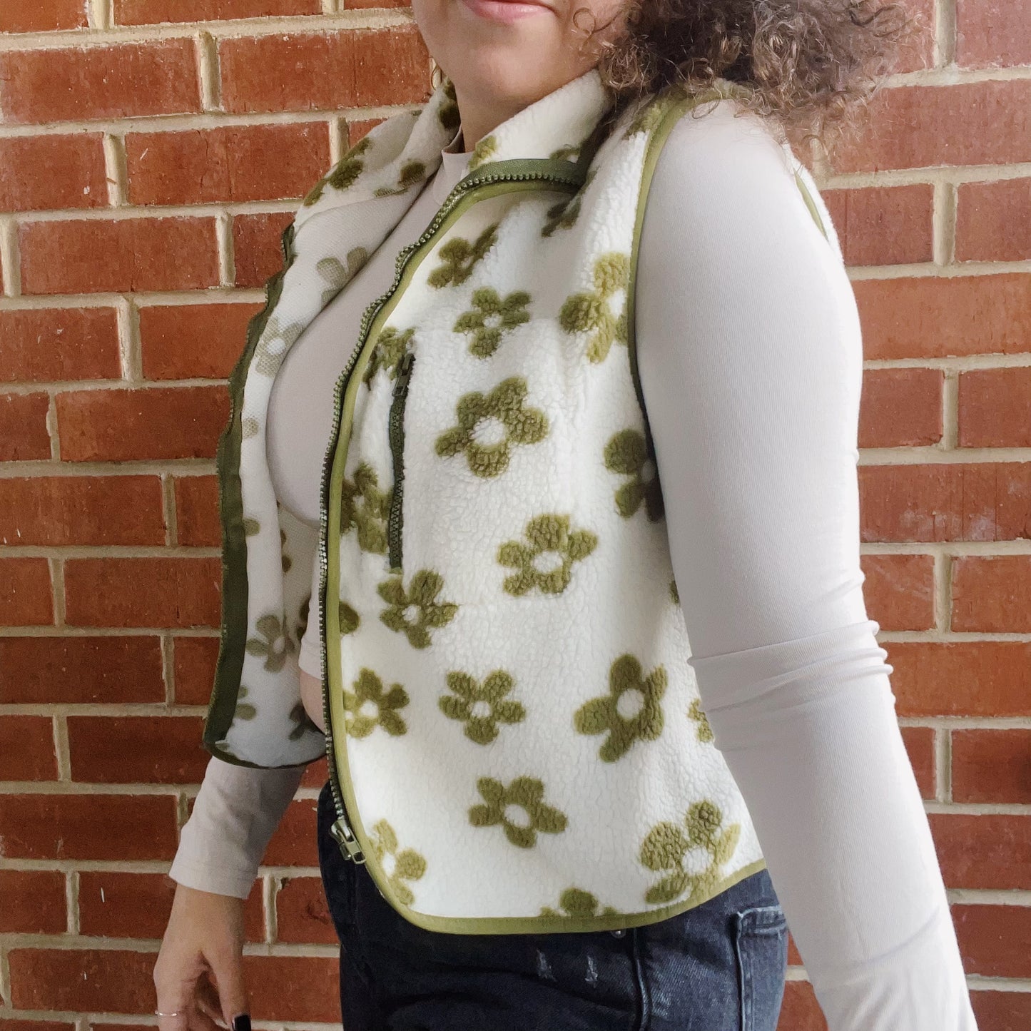 Flower Power Cropped Vest