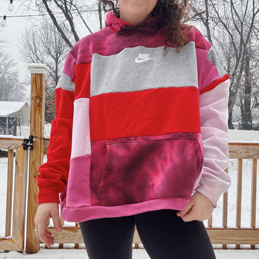 Very Berry Sundae Patchwork Hoodie - Size M-2XL