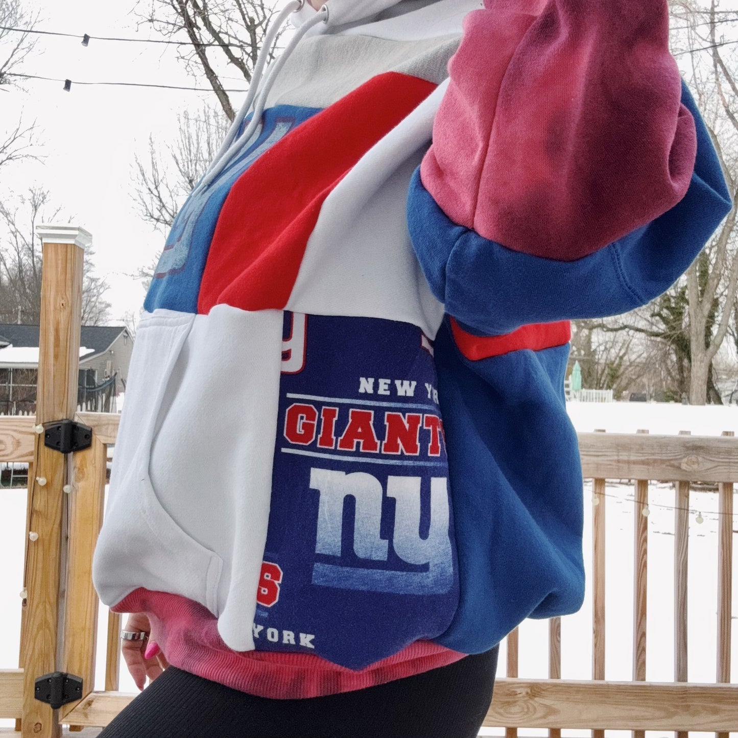 Giants Patchwork Hoodie - Size XS-XL
