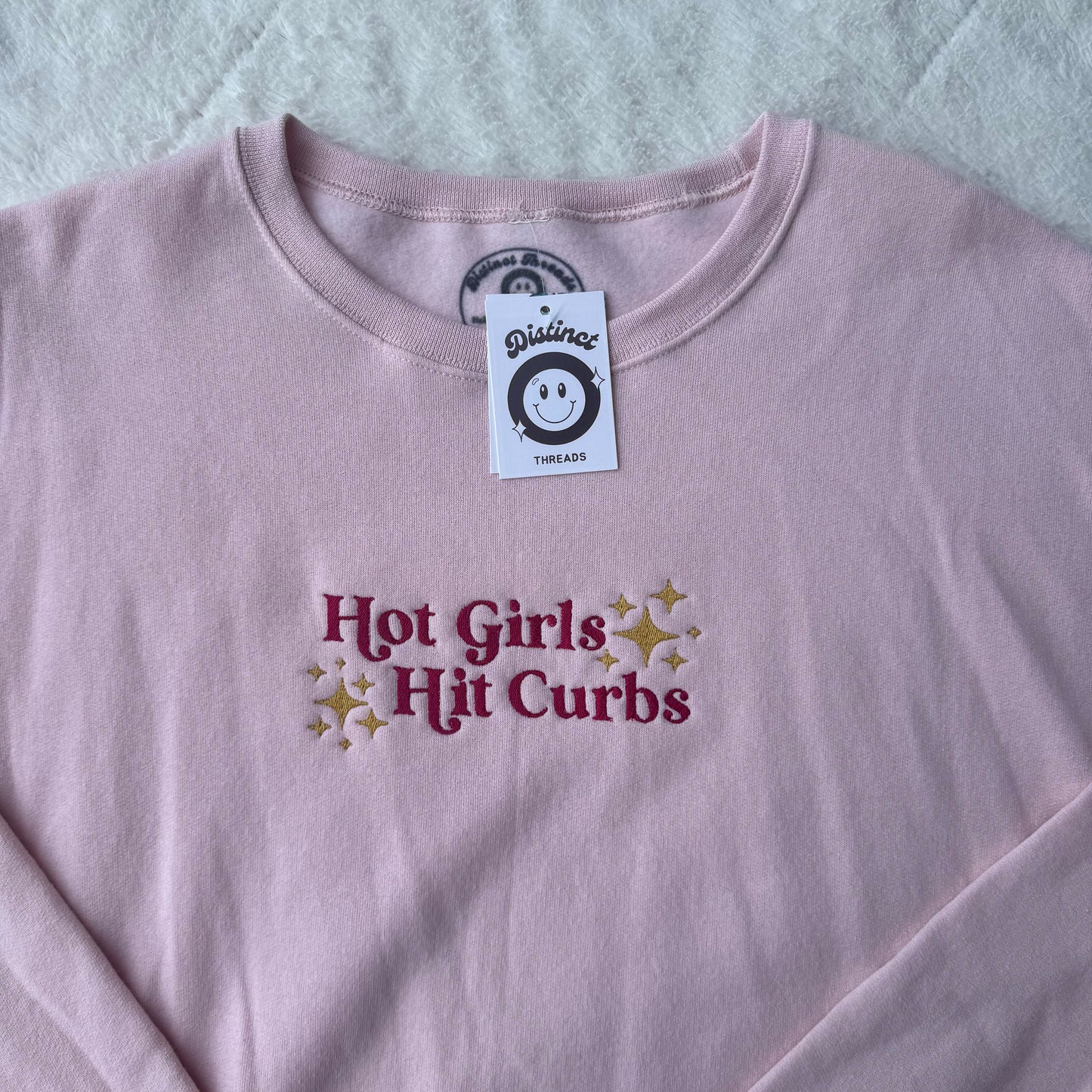 Hot Girls Hit Curbs Ready To Ship Embroidered Crew - Size XL