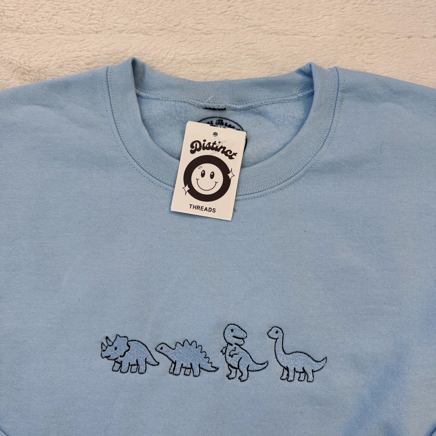 Baby Dinos Ready To Ship Embroidered Crew - Size XL