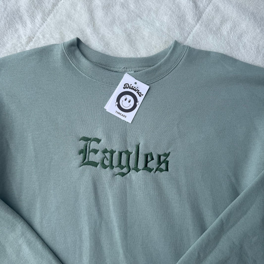 Eagles Ready To Ship Embroidered Crew - Size XL