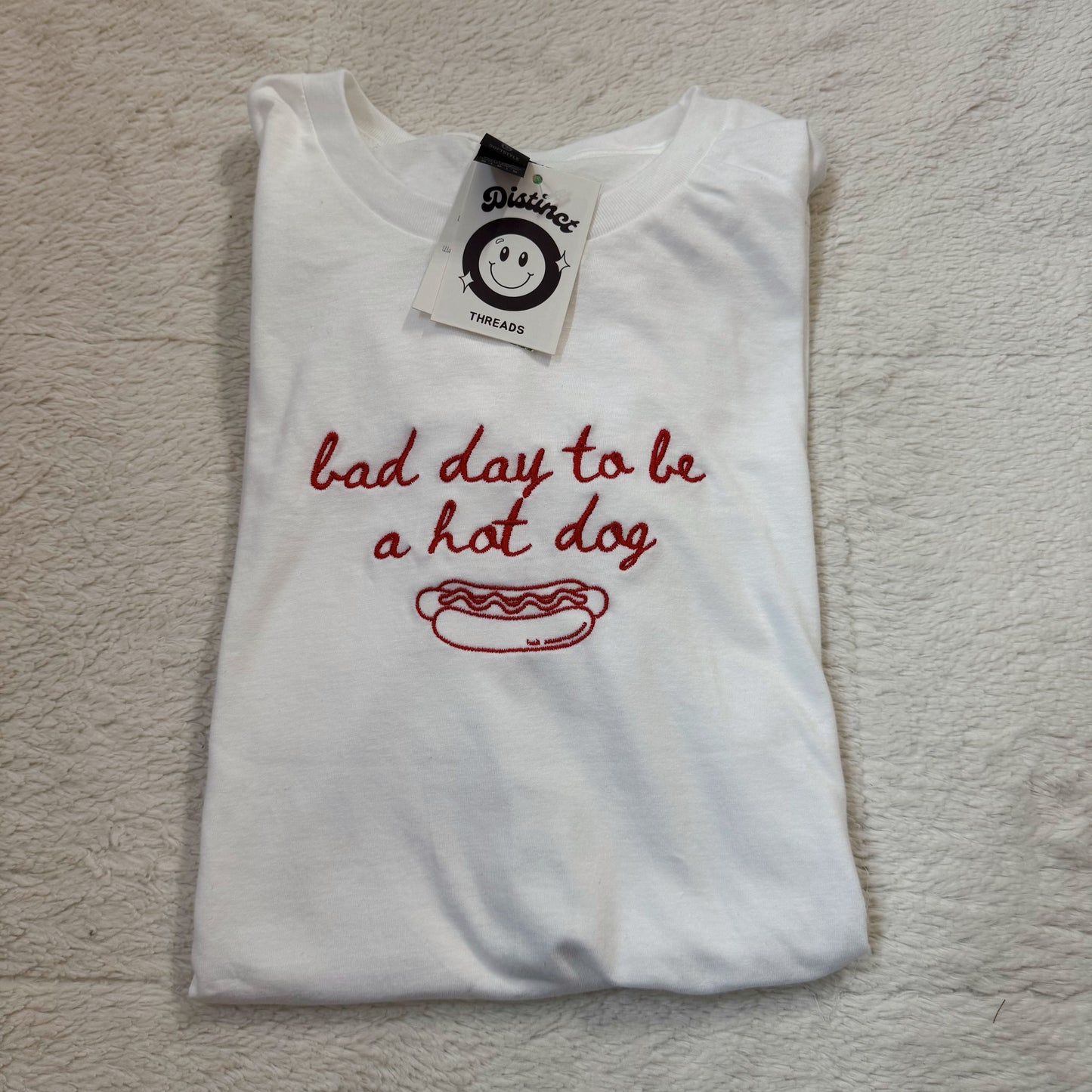 Bad Day To Be Hot Dog Embroidery