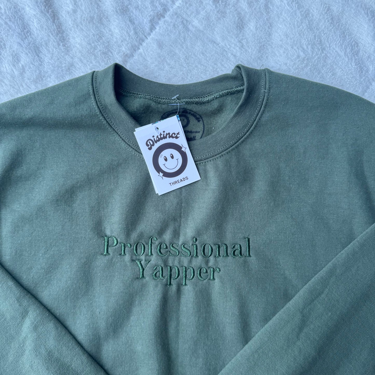 Professional Yapper Ready To Ship Embroidered Crew - Size Small