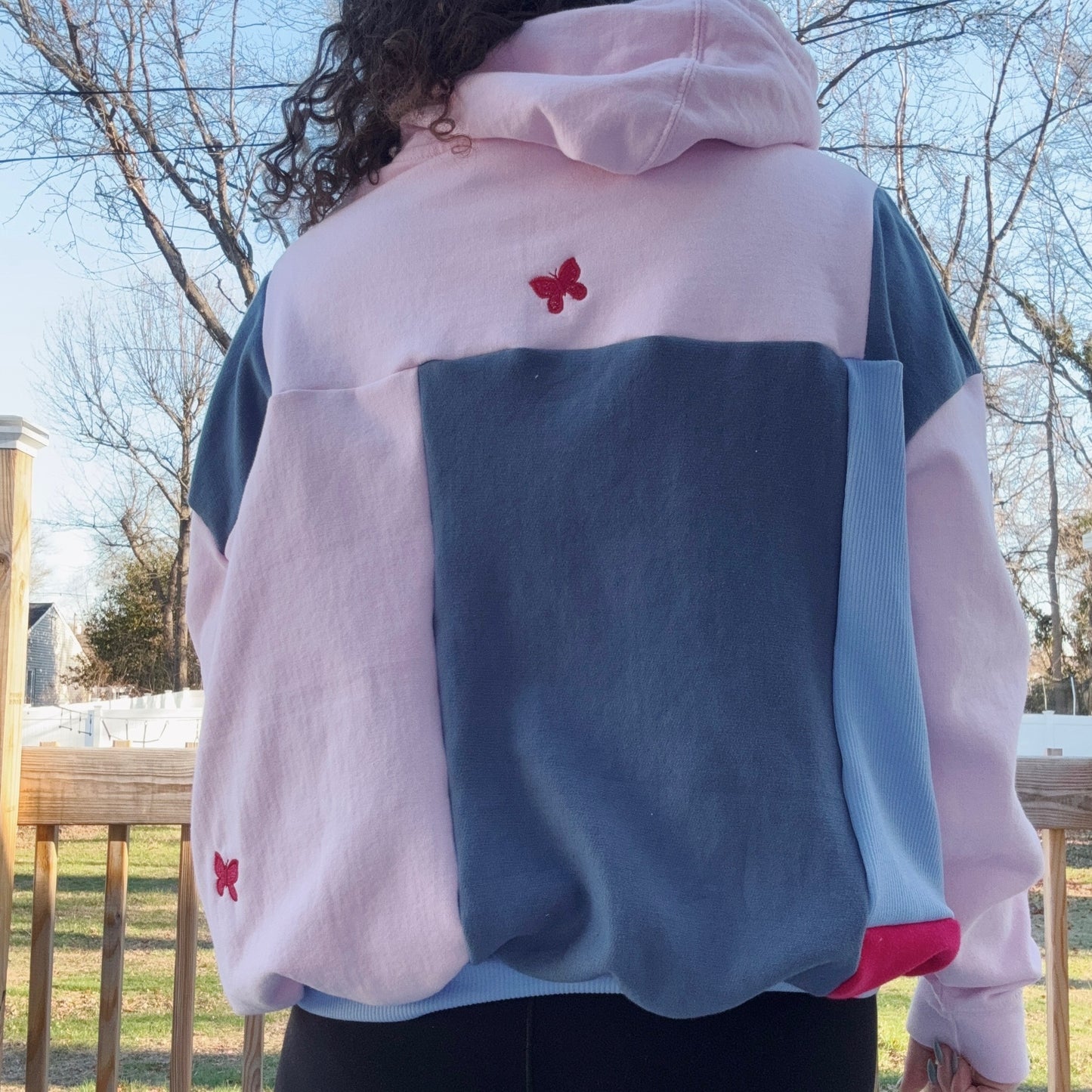 Euphoria Butterfly Patchwork Hoodie - Size XS-XL