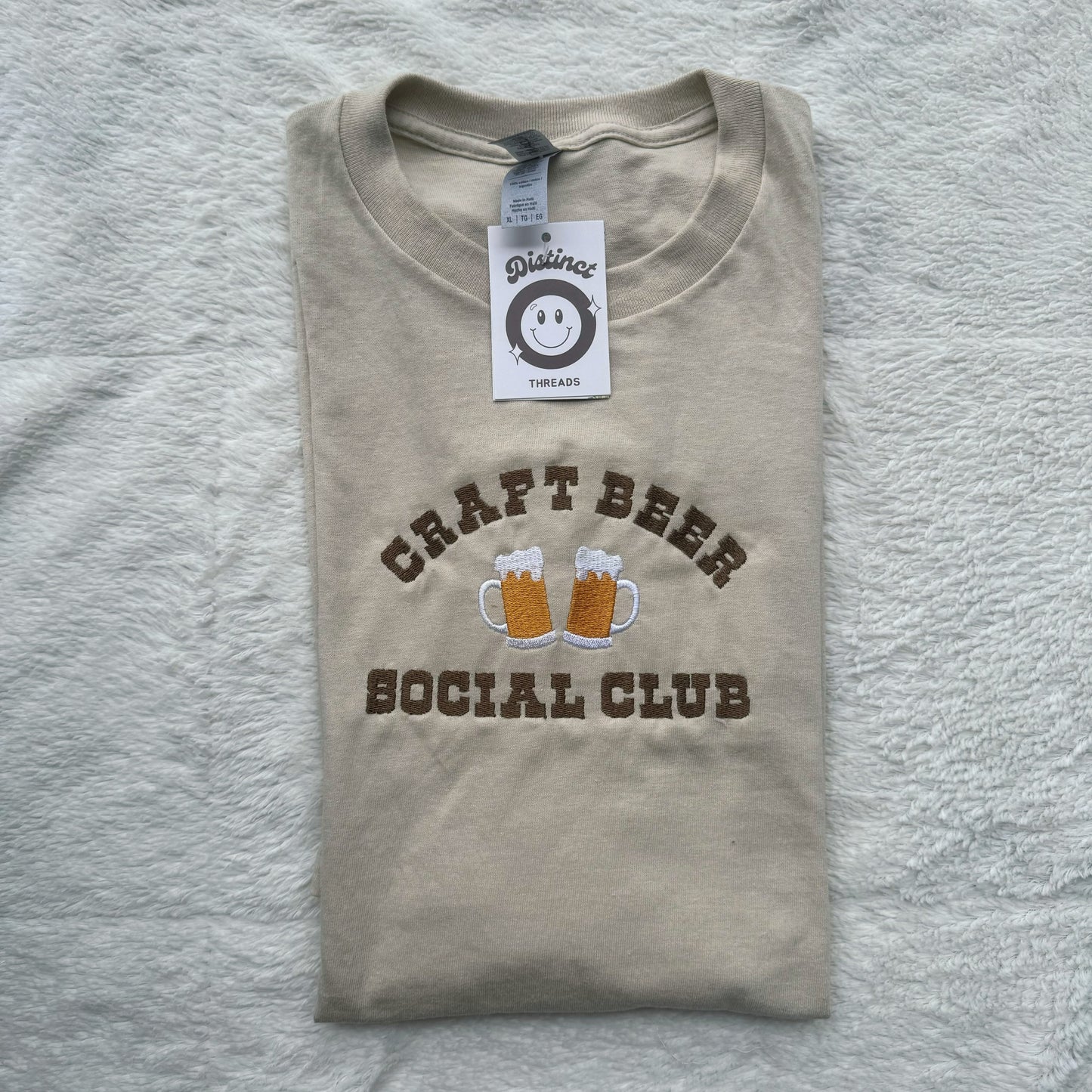 Craft Beer Social Club Embroidered T-Shirt