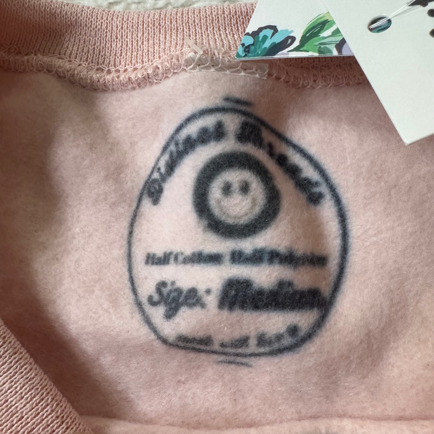 Iced Coffee Ghost Ready To Ship Embroidered Crew - Size Medium