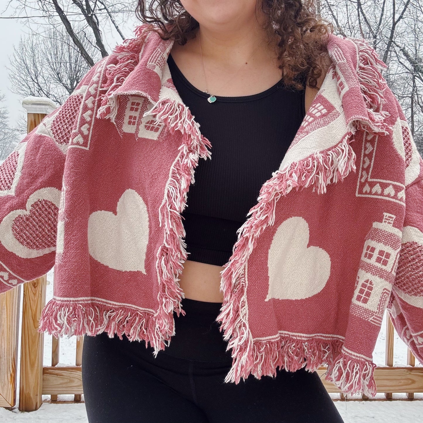 Home Is Where The Heart Is Reworked Cardigan - Size S-2XL