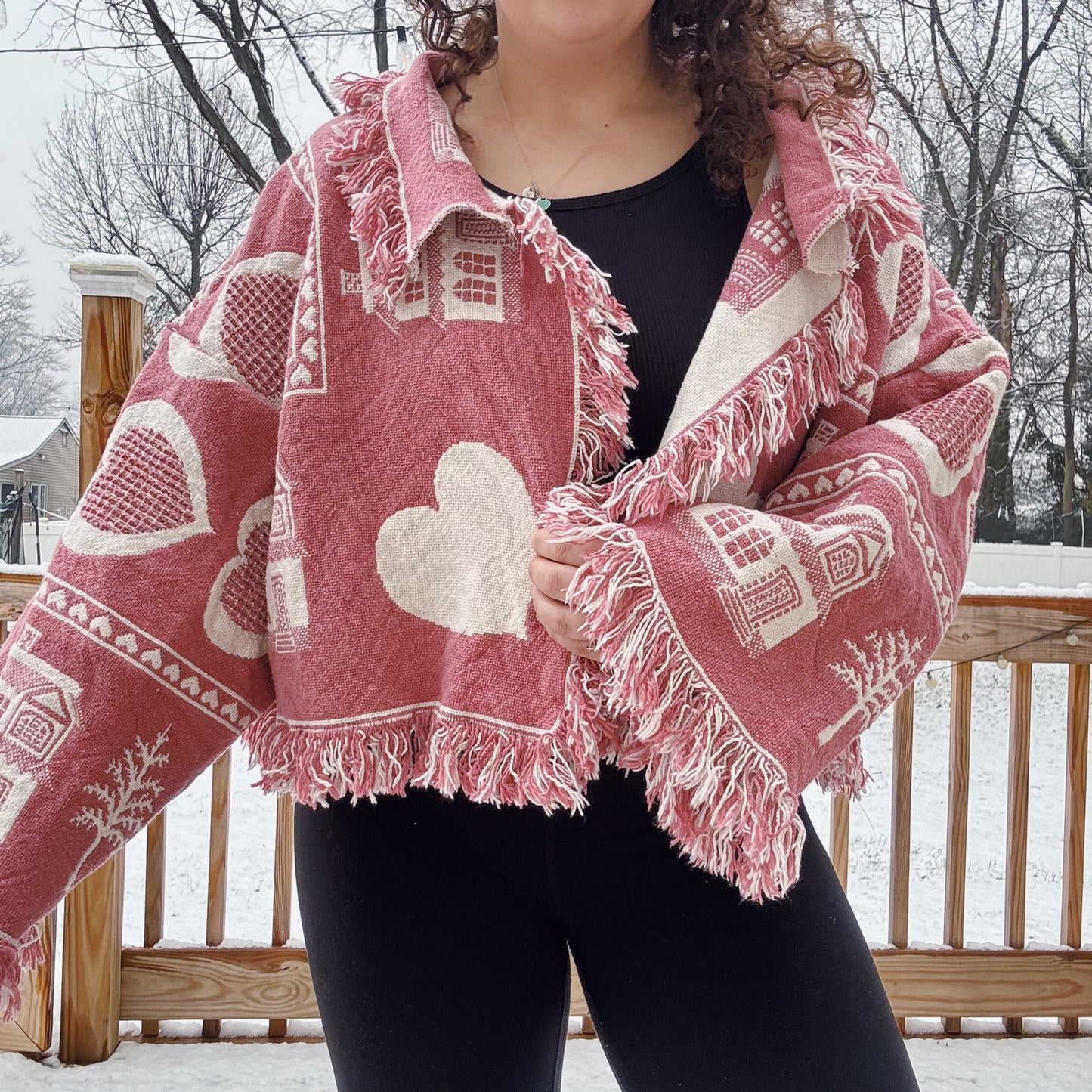 Home Is Where The Heart Is Reworked Cardigan - Size S-2XL