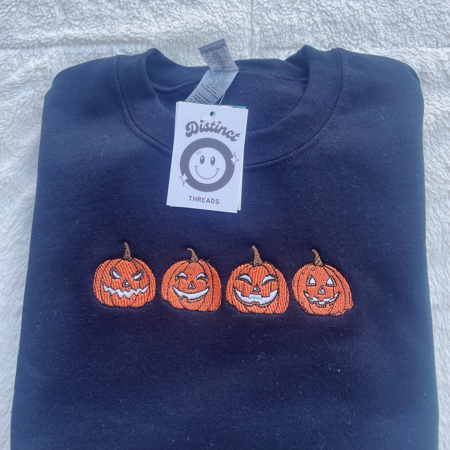 Jack-O-Lanterns Embroidered Crewneck Sweatshirt