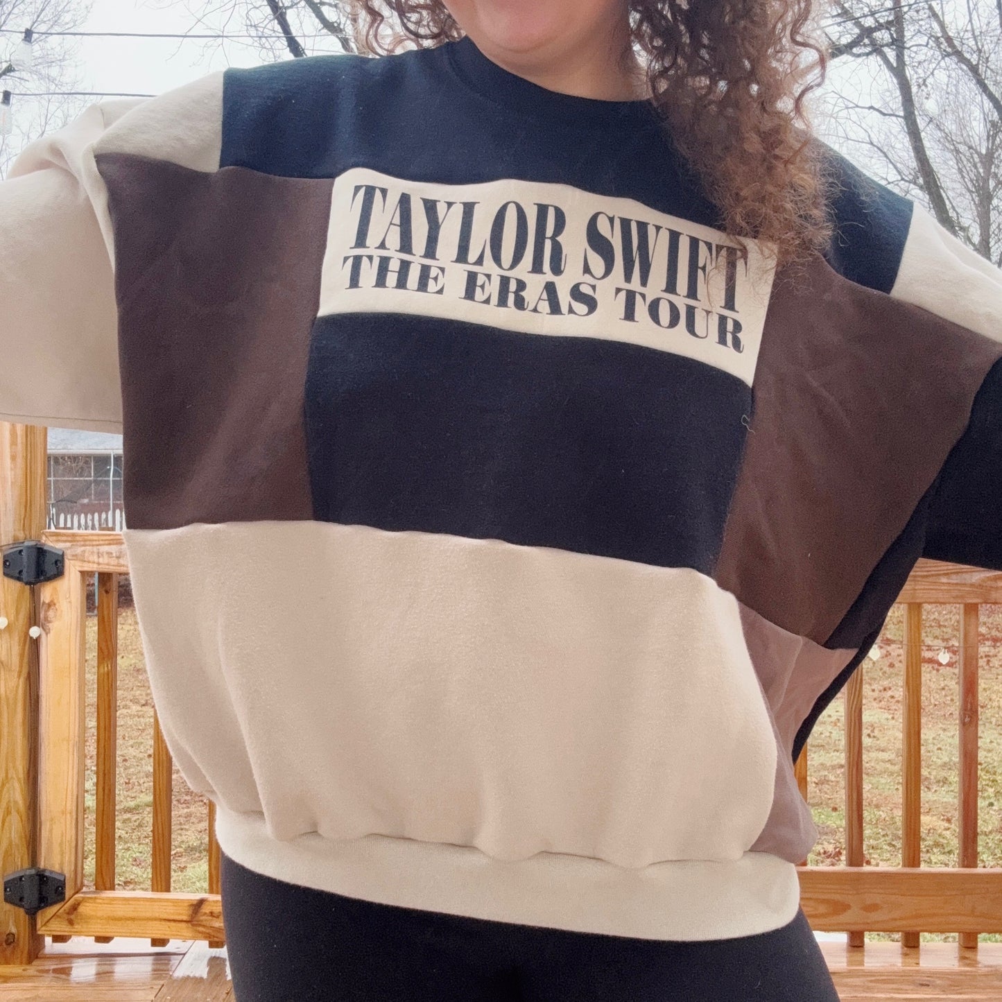 Eras Patchwork Crewneck - Size XS-XL