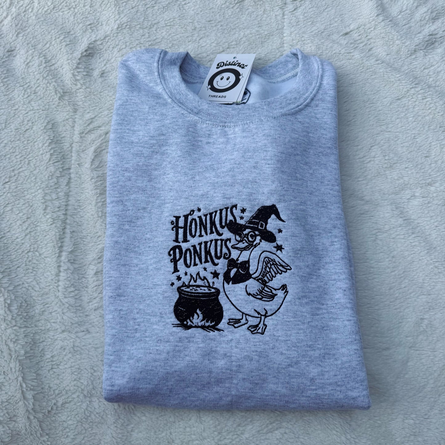 Honkus Ponkus Embroidered Crewneck Sweatshirt