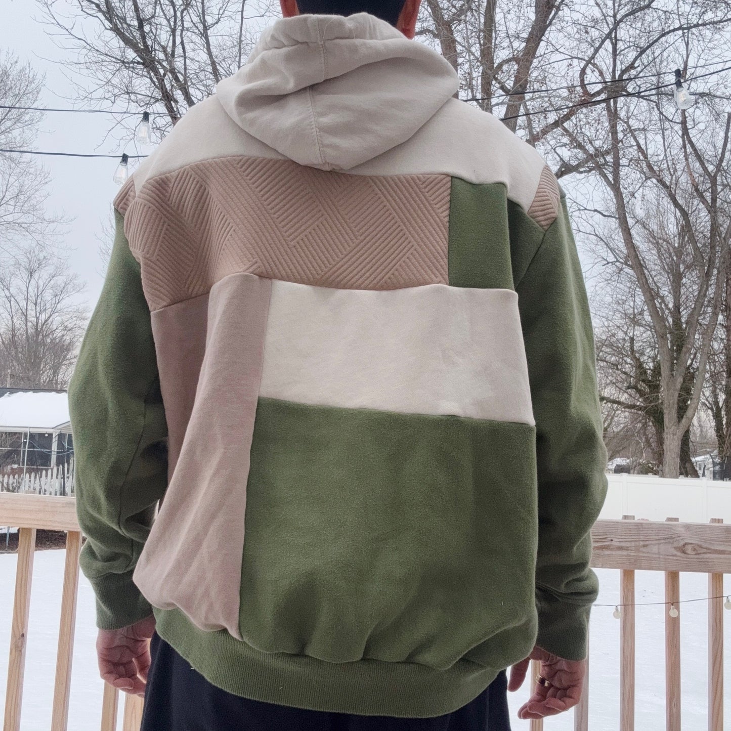 Woodlands Patchwork Hoodie - Size S-XL
