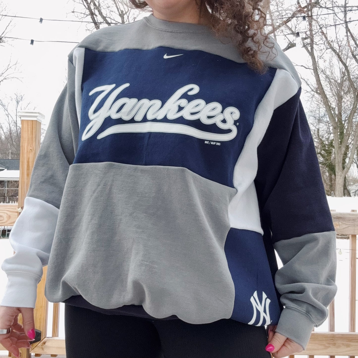 Yanks Patchwork Crewneck - Size XS-XL