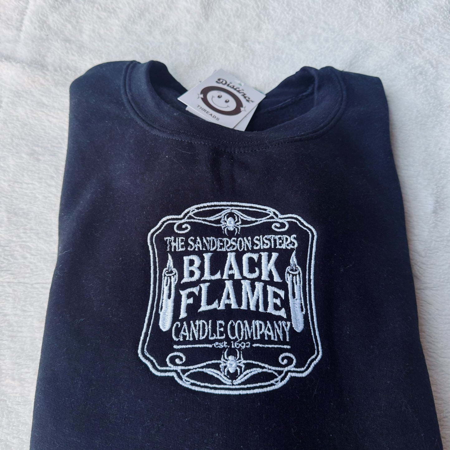 Black Flame Candy Co Embroidered Crewneck Sweatshirt