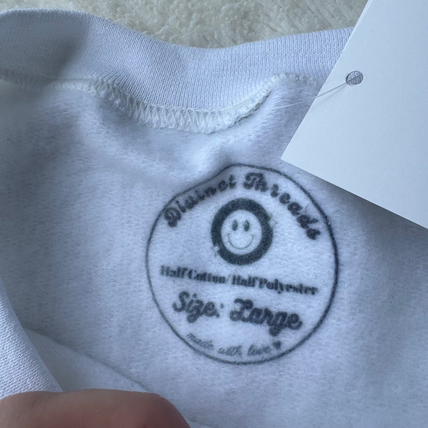 Choose Happy Ready To Ship Embroidered Crew - Size Large