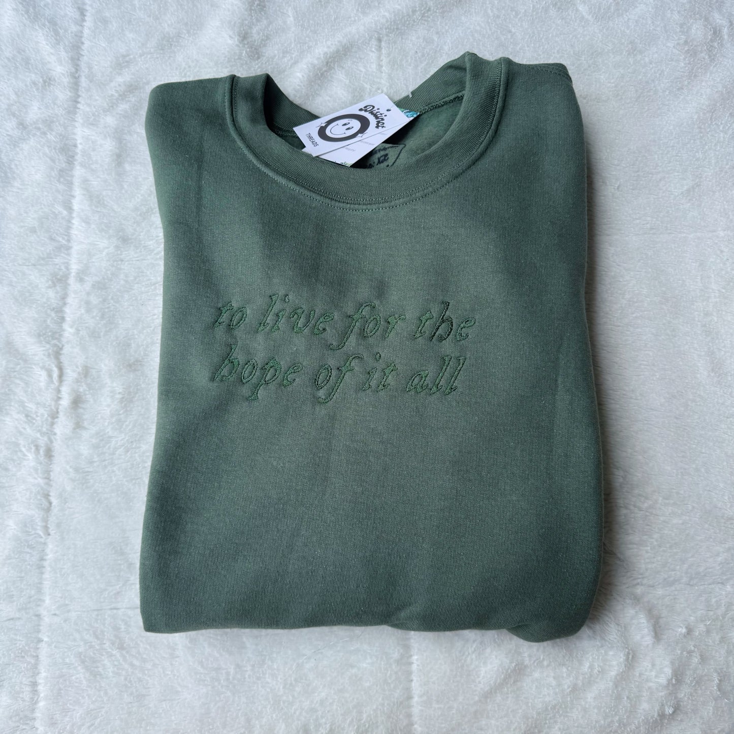 August Taylor Inspired Embroidered Crewneck Sweatshirt