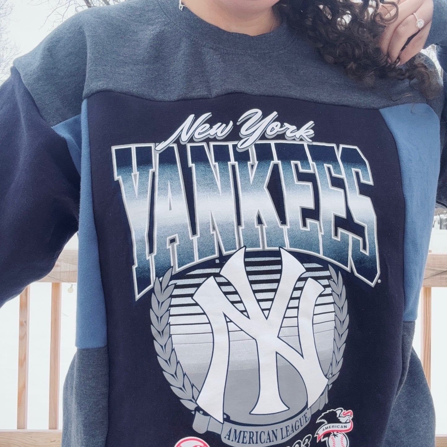 Yanks Patchwork Crewneck - Size S-XL