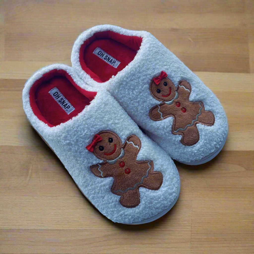 Gingerbread Christmas Slippers