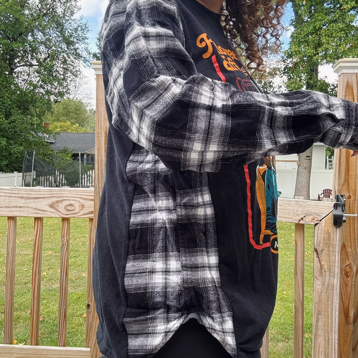 Halloween Safety Flannel Tee - Size S-XL