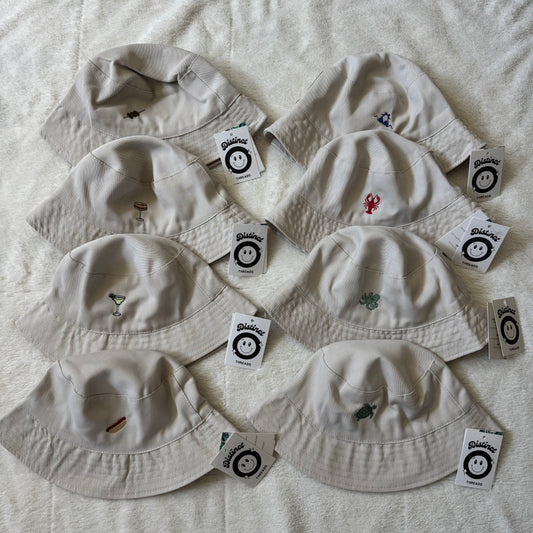 Embroidered Bucket Hats - Assorted Styles