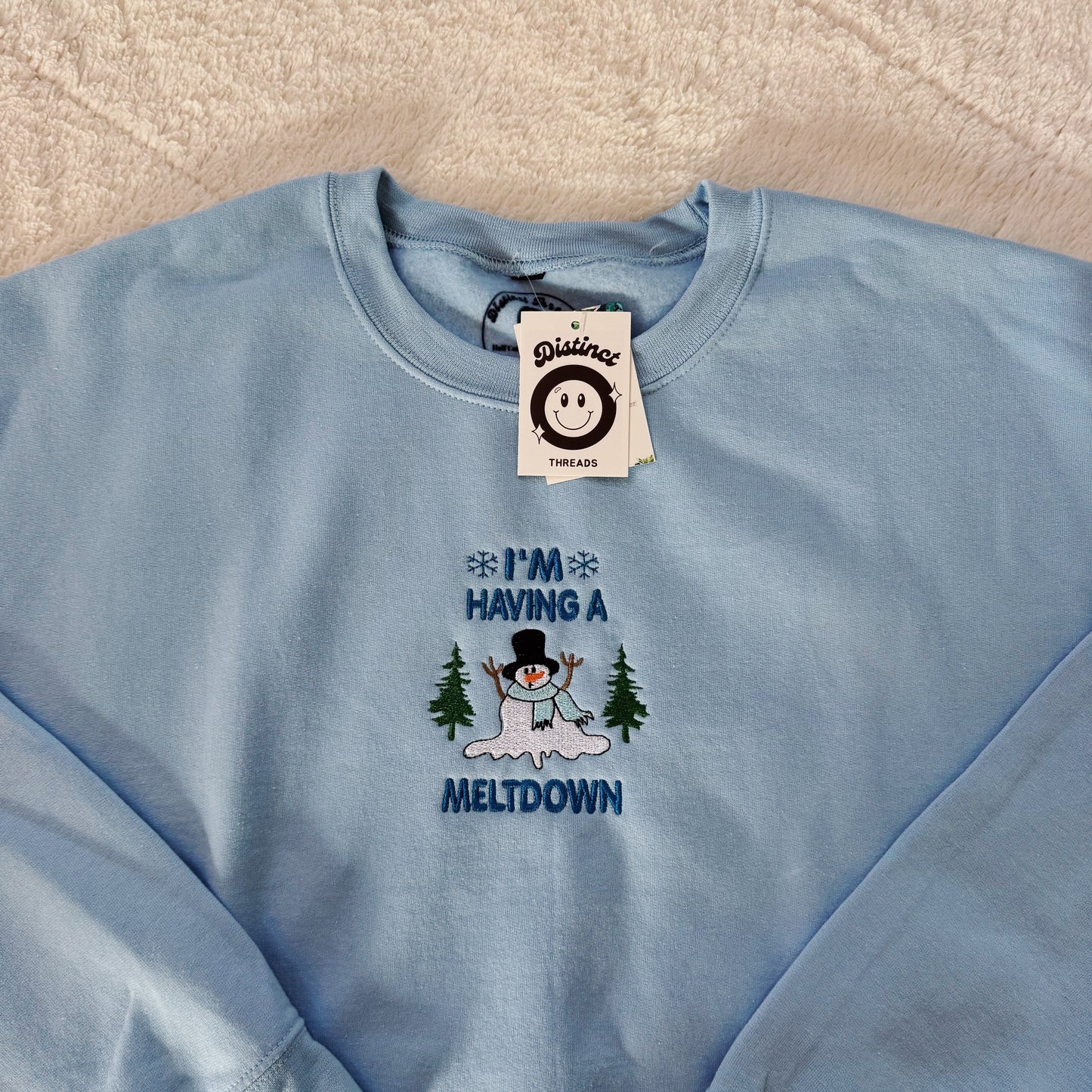 I'm Having A Meltdown Ready To Ship Embroidered Crew - Size Large