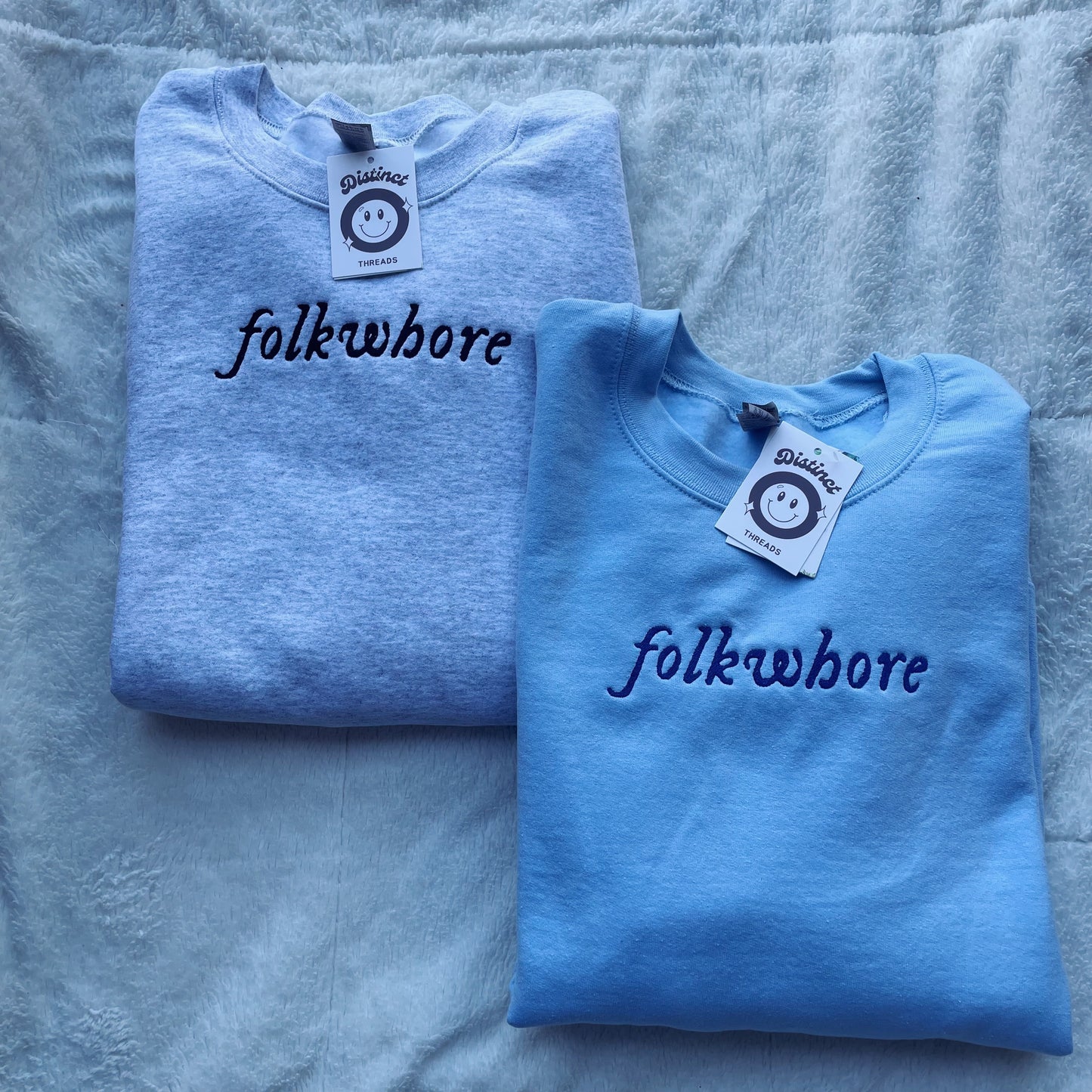 Folklore Taylor Inspired Embroidered Crewneck Sweatshirt