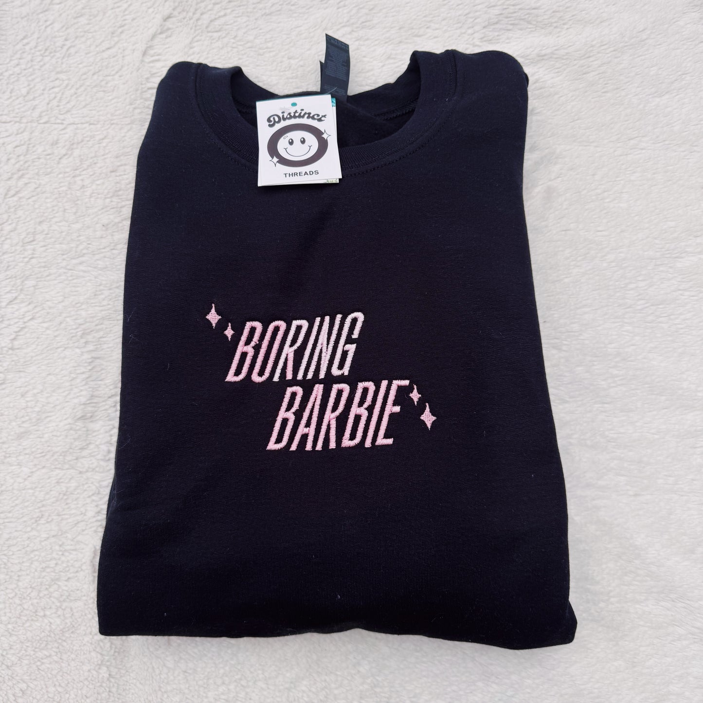 Taylor Inspired Boring Barbie Embroidered Crewneck Sweatshirt