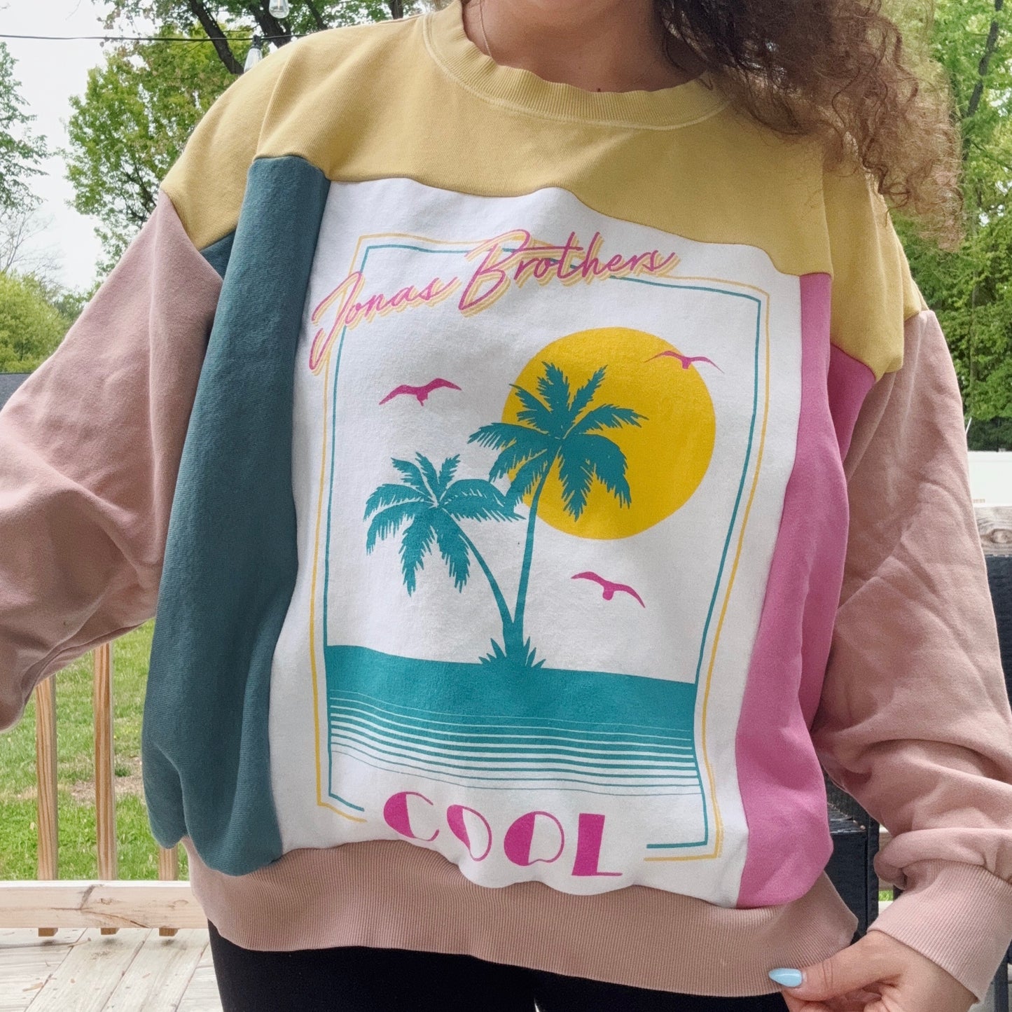 Cool JoBros Patchwork Crew - Size XS-2XL
