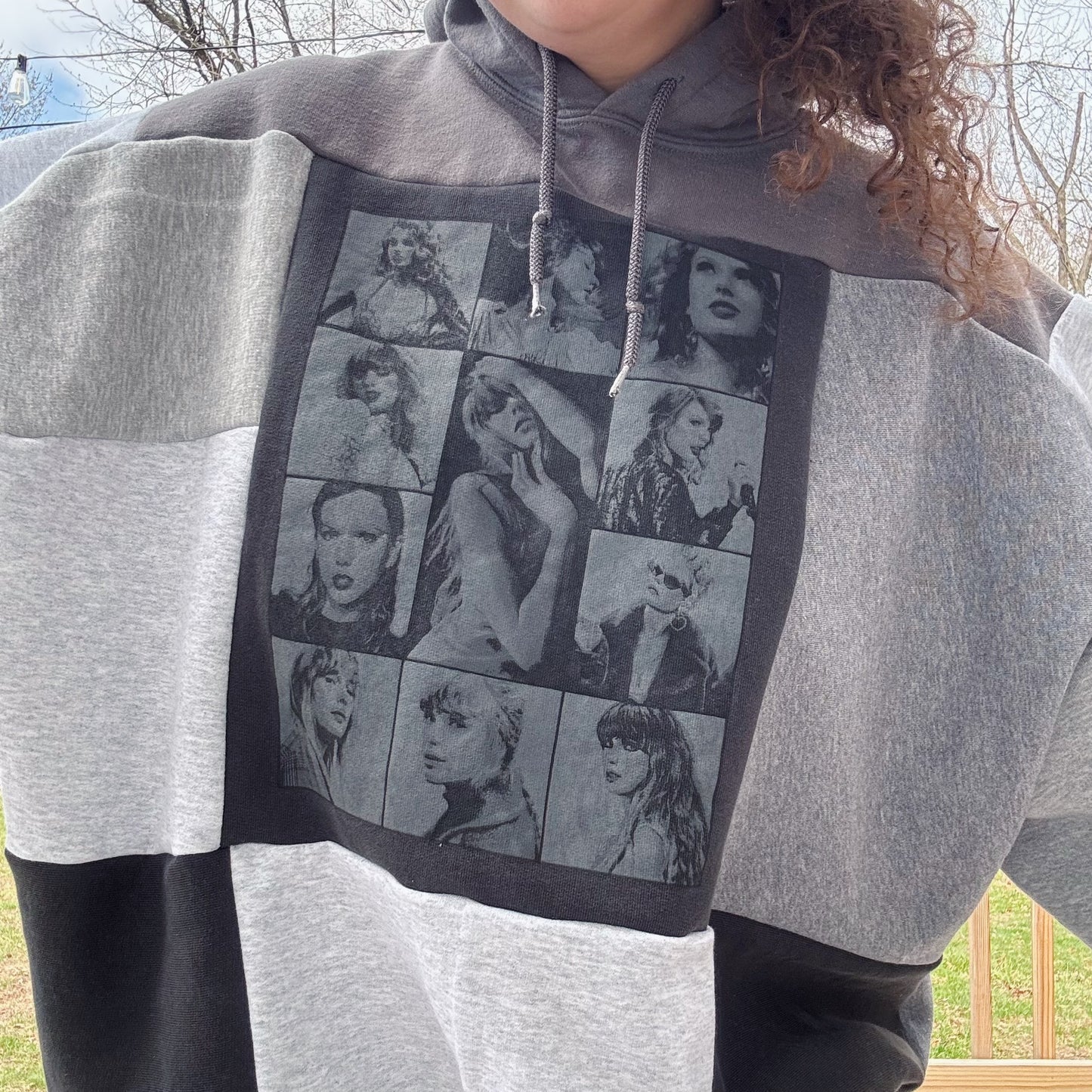 Taylor Patchwork Hoodie - Size S-2XL