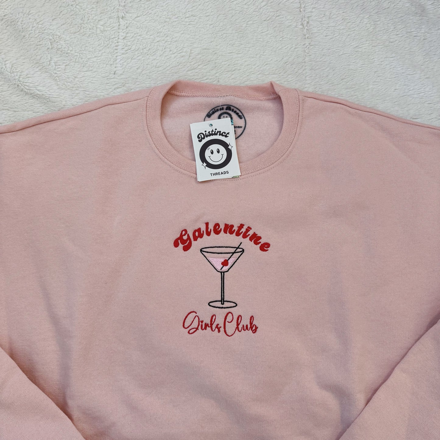 Galentine Girls Club Ready To Ship Embroidered Crew - Size XL